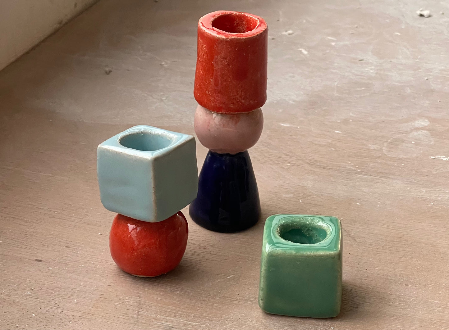 Bougeoirs géométriques