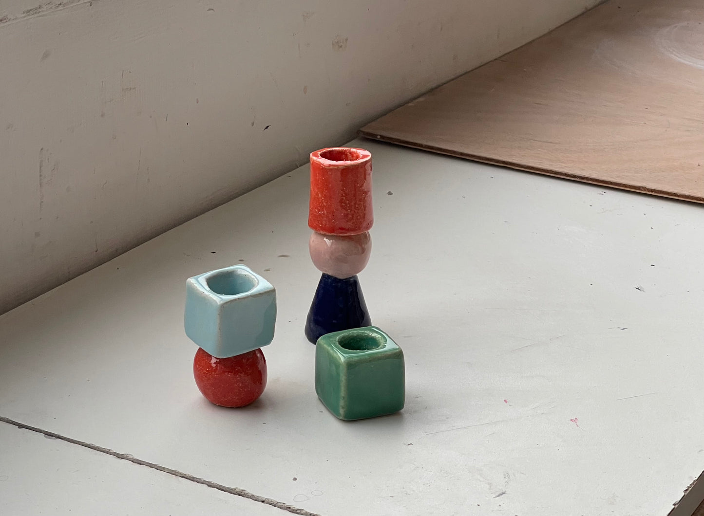 Bougeoirs géométriques